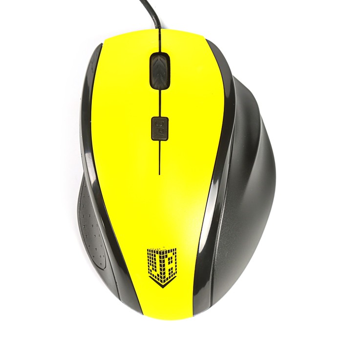 Мышь проводная Jet.A Comfort OM-U59 жёлтая (1000/1600dpi, 3 кнопки, USB)