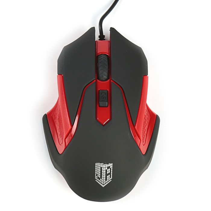 Мышь проводная Jet.A Comfort OM-U57 чёрно-красная (1000/1600dpi, 3 кнопки, USB)
