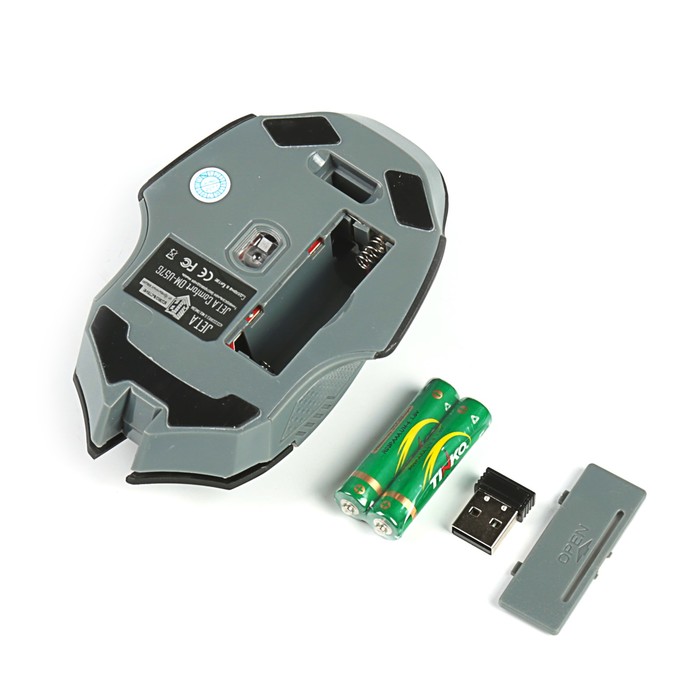 Мышь беспроводная Jet.A Comfort OM-U57G чёрная (800/1200/1600dpi, 3 кнопки, USB)