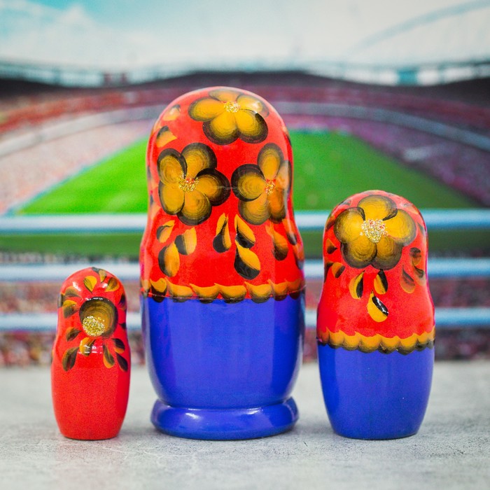 Матрешка 3 кукольная "Москва" 11 см