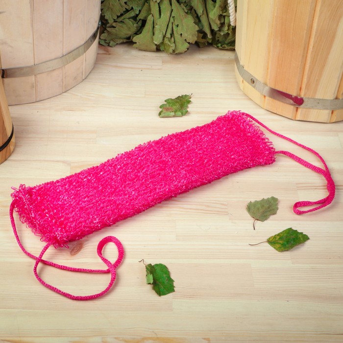 Набор для бани в косметичке «Парься от души»: шапка, мочалка