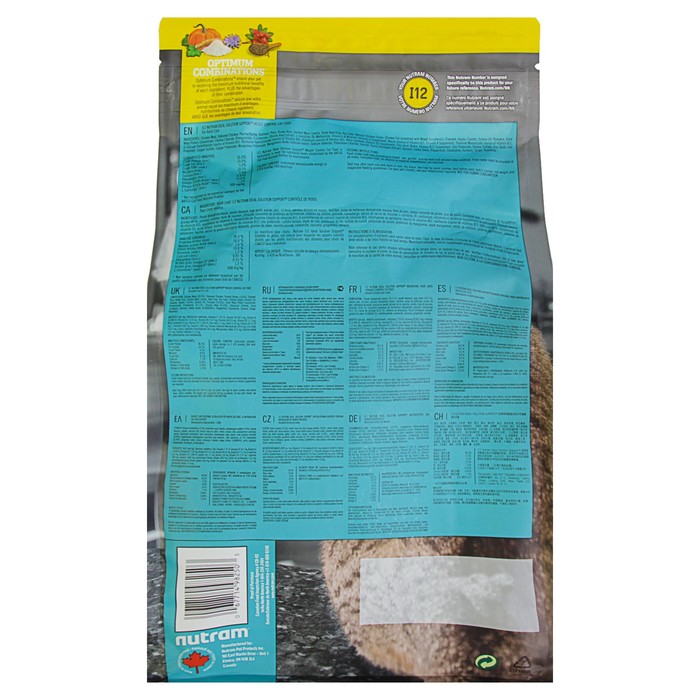 Сухой корм Nutram I12 weight control cat для кошек, контроль веса, курица, 1.8 кг