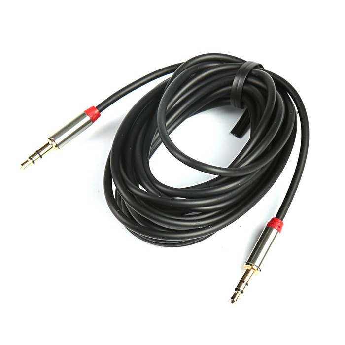 Аудиокабель соединит. Jet.A mini Jack-mini Jack JA-AC01 3 м чёрный (PVC, 3 pin/3.5 мм)