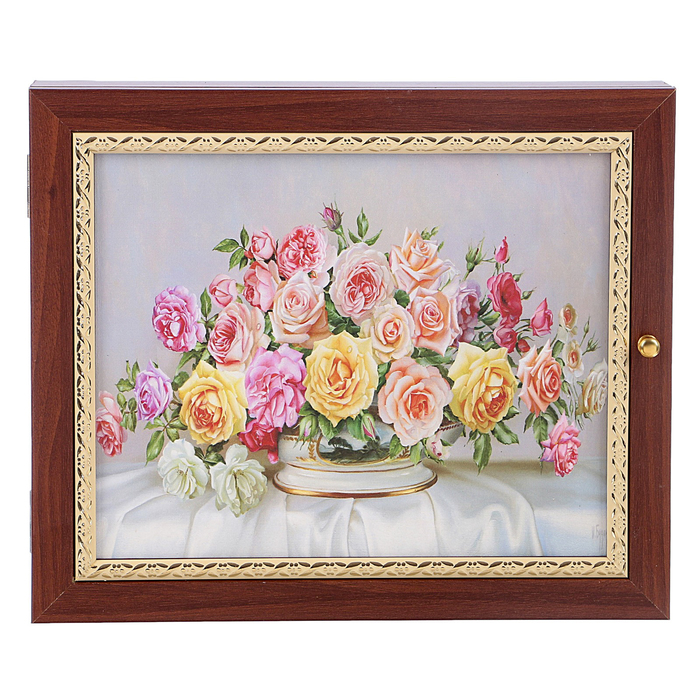 Ключница премиум "Розы" 30х25х5 см