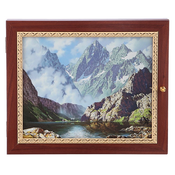 Ключница премиум "Горный водопад" 30х25х5 см