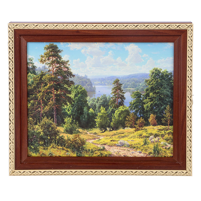 Ключница премиум "Пейзаж" 30х25х5 см