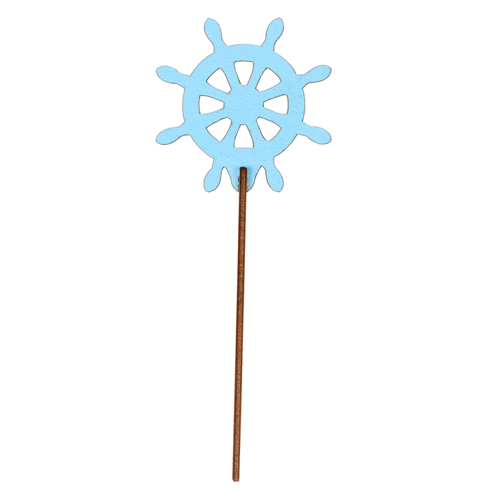 Топпер "Штурвал" 8,3х7,5 см, голубой