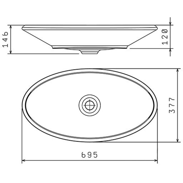Раковина Диана 700