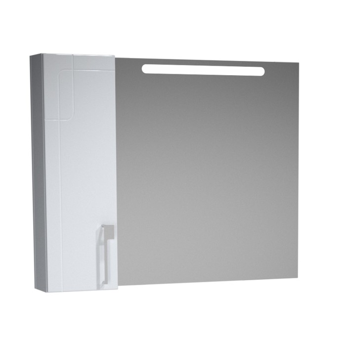 Зеркало-100 бел, подсв, шкаф левый, Диана