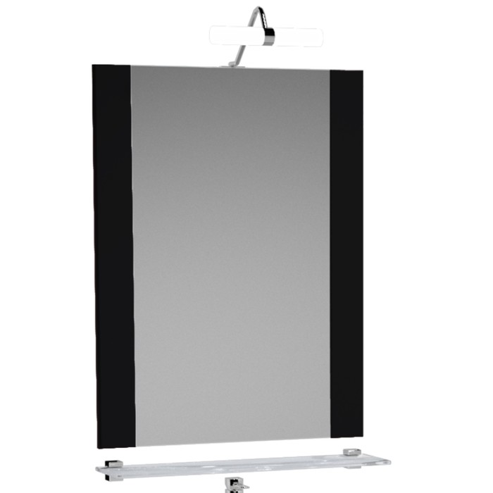 Зеркало-80, подсветка; черный; Ника