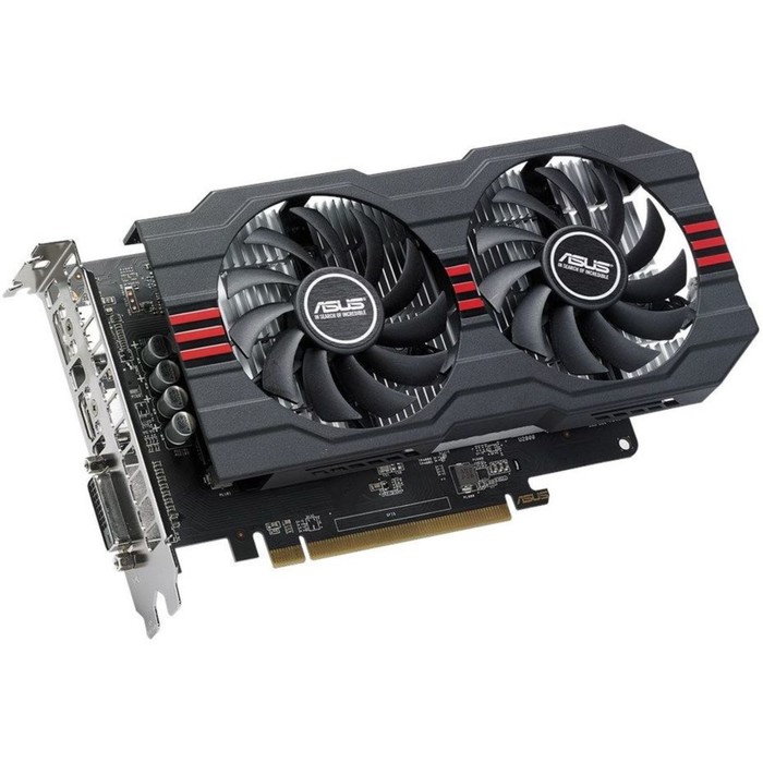 Видеокарта Asus AMD Radeon RX 560 OC, 4G, 128bit, GDDR5, 1210/7000, Ret