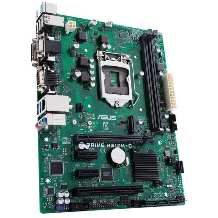 Материнская плата Asus PRIME H310M-C, Soc-1151v2, Intel H310, 2xDDR4, mATX, Ret