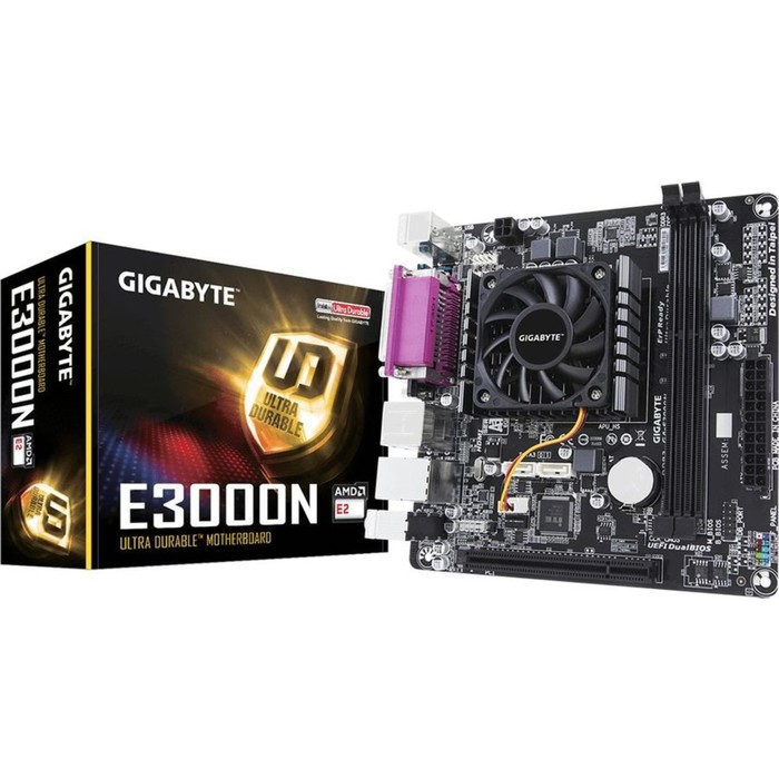 Материнская плата Gigabyte GA-E3000N, 2xDDR3, mini-ITX, Ret