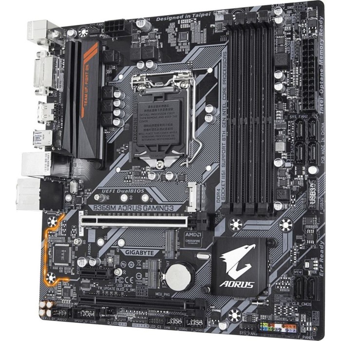 Материнская плата Gigabyte B360M AORUS GAMING 3, Soc-1151v2, Intel B360, 4xDDR4, mATX, Ret