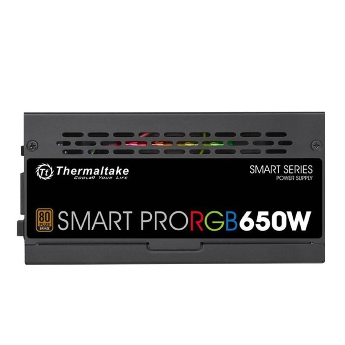 Блок питания Thermaltake ATX 650W SMART PRO RGB, 80+ bronze, 140mm, RTL