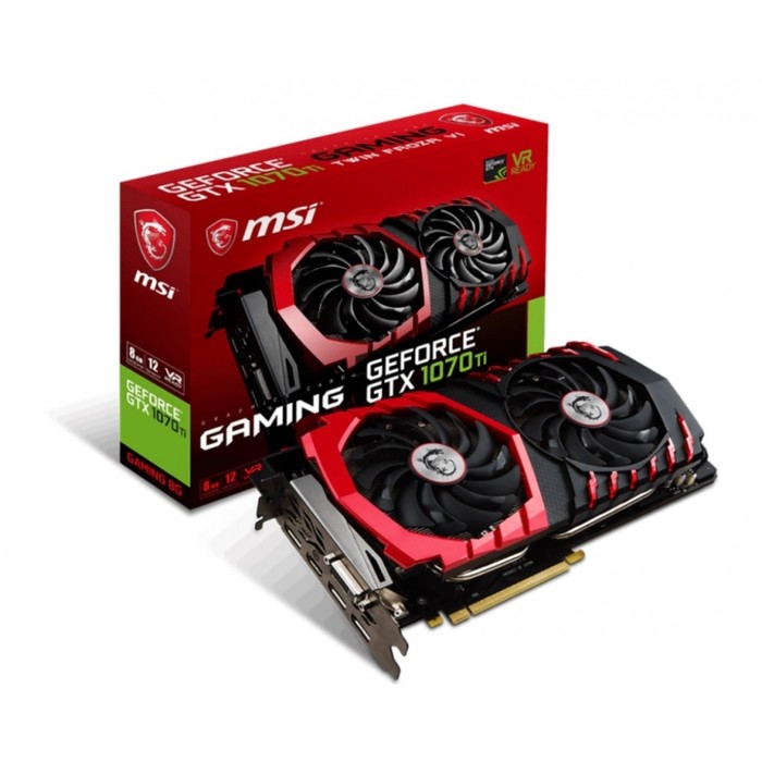 Видеокарта MSI GeForce GTX 1070 Ti GAMING 8G,256bit,GDDR5,1607/8008,DVI,HDMI,DP