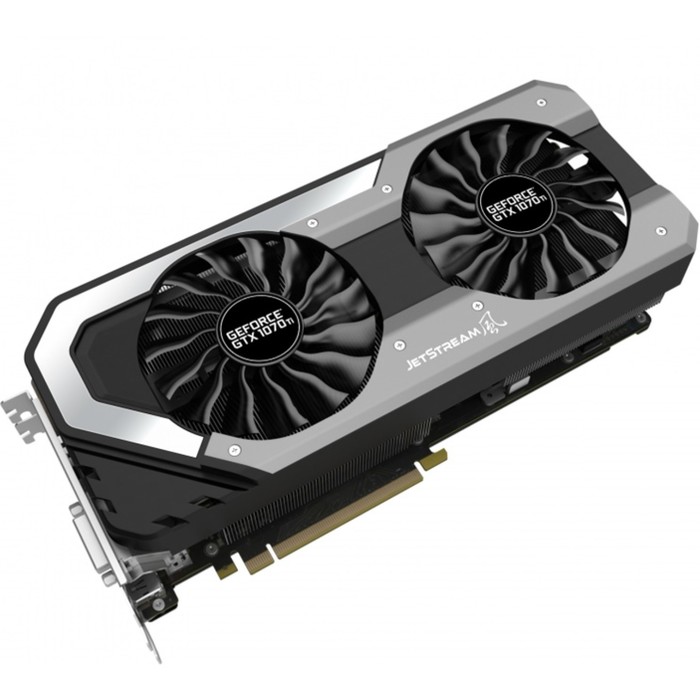 Видеокарта Palit GeForce GTX 1070Ti JetStream 8G,256bit,GDDR5,1607/8000,DVI,HDMI,DP,Ret