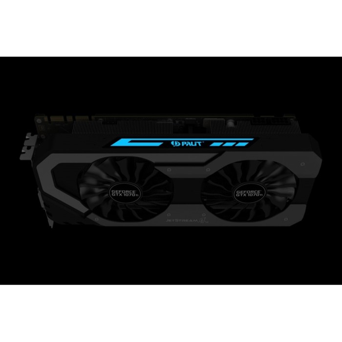 Видеокарта Palit GeForce GTX 1070Ti JetStream 8G,256bit,GDDR5,1607/8000,DVI,HDMI,DP,Ret