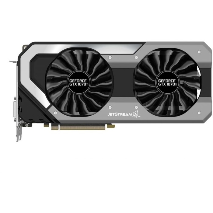 Видеокарта Palit GeForce GTX 1070Ti Super Jetstream 8G,256bit,GDDR5,1607/8000,DVI,HDMI,DP,Ret   3657