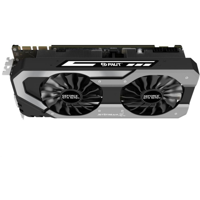 Видеокарта Palit GeForce GTX 1070Ti Super Jetstream 8G,256bit,GDDR5,1607/8000,DVI,HDMI,DP,Ret 3657