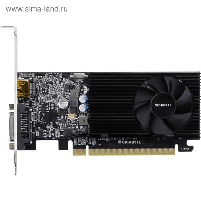 Видеокарта Gigabyte GeForce GT 1030 (GV-N1030D4-2GL) 2G,64bit,DDR4,1177/2100