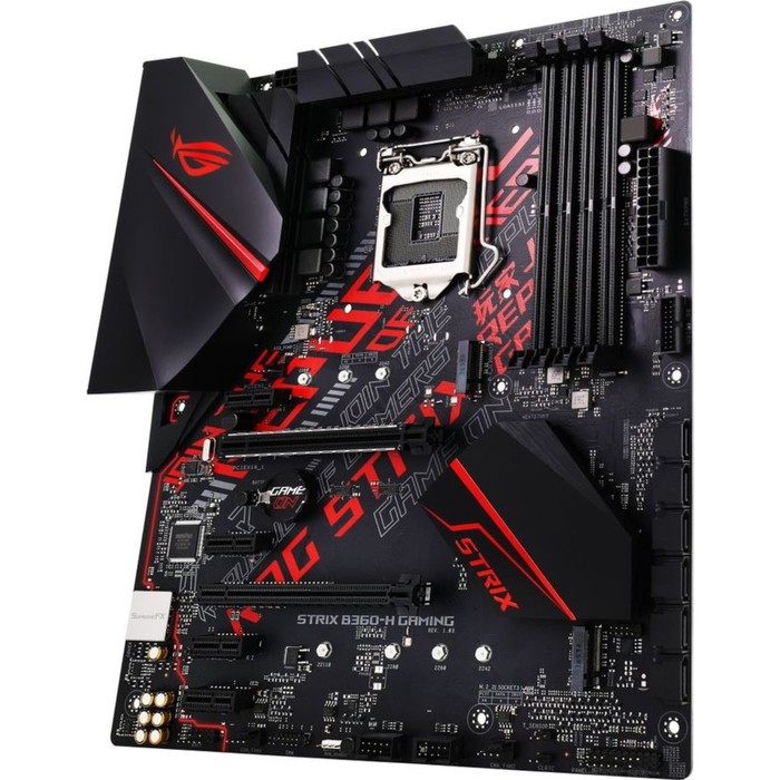 Материнская плата Asus ROG STRIX B360-H GAMING, Soc-1151v2, Intel B360, 4xDDR4, ATX, Ret