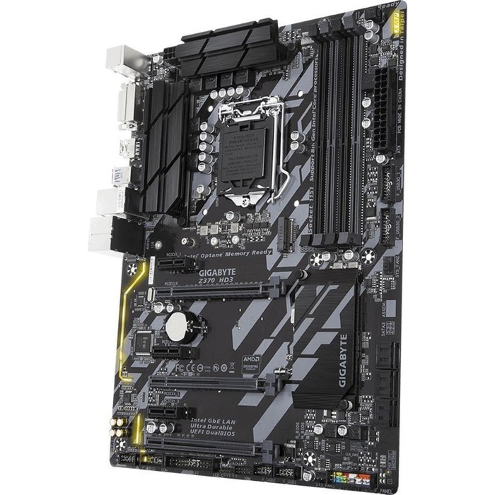 Материнская плата Gigabyte Z370 HD3, Soc-1151v2, Intel Z370, 4xDDR4, ATX, Ret
