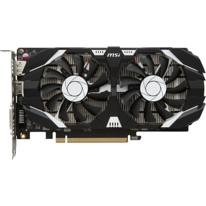 Видеокарта MSI GeForce GTX 1050 (2GT OCV1) 2G,128bit,GDDR5,1404/7008,DVI,HDMI,DP