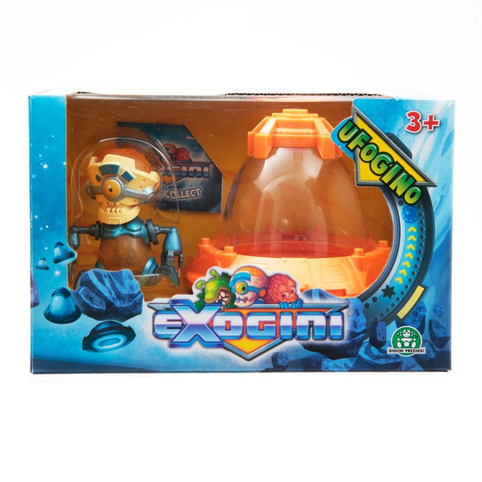 Фигурка с летающей тарелкой Exogini "Рободжино"