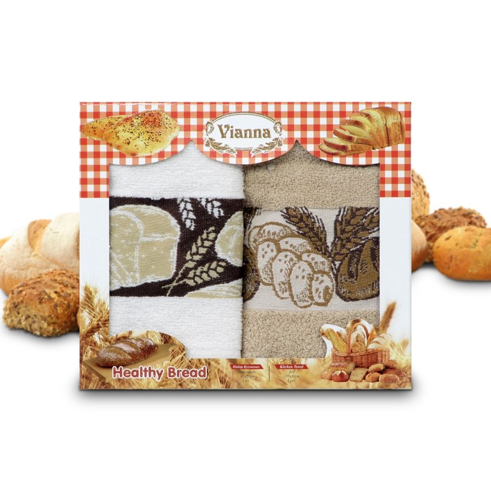 Комплект полотенец, размер 30х50 см-2 шт., махра 8059-02