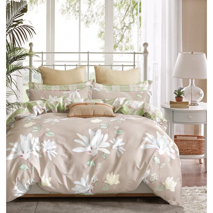 КПБ 1,5 сп, 180х230 см, 150х200 см, 50х70 см, 70х70 см по 1 шт., сатин TPIG4-399