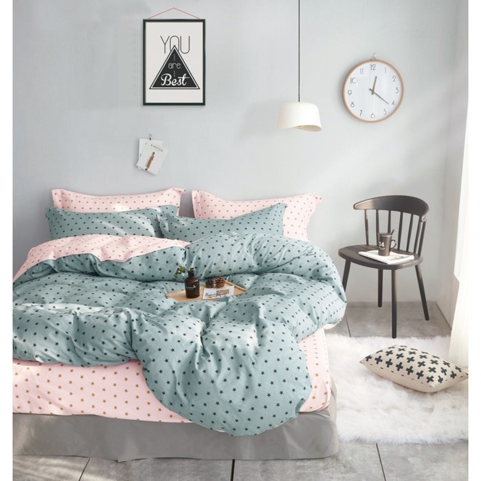 КПБ дуэт, 220х245 см, 160х210 см-2 шт., 50х70 см-2 шт., сатин TPIG5-390