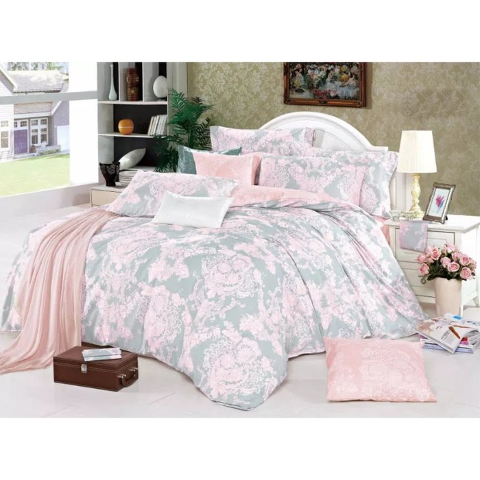 КПБ 2 сп., 220х245 см, 180х210 см, 70х70 см-2 шт., сатин TPIG2-718-70