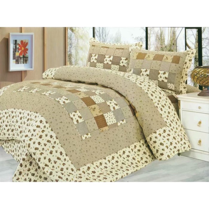 Комплект Pachwork: покрывало 230 × 250 см, наволочки 50 × 70 см - 2 шт