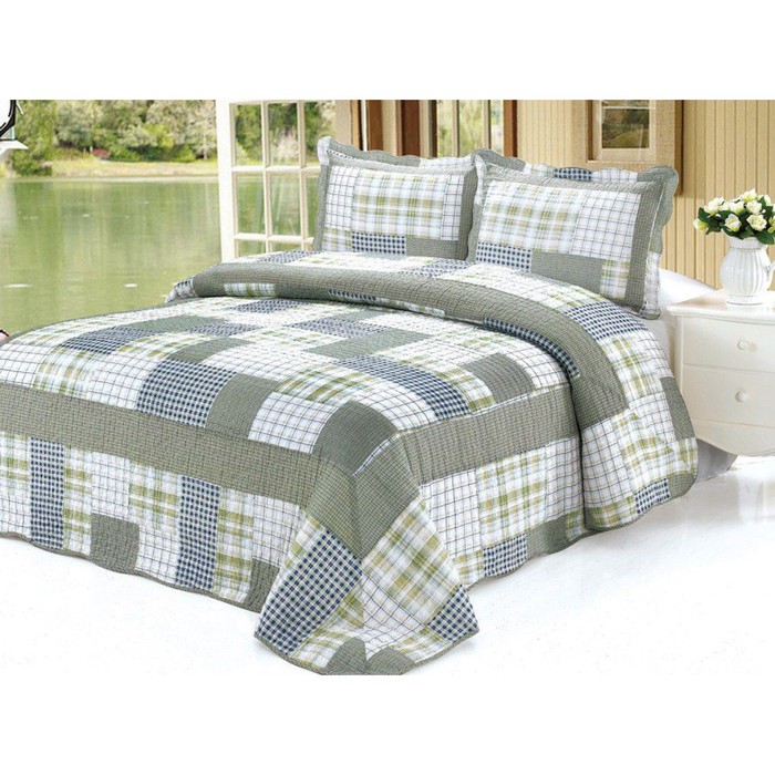 Комплект Pachwork: покрывало 230 × 250 см, наволочки 50 × 70 см - 2 шт