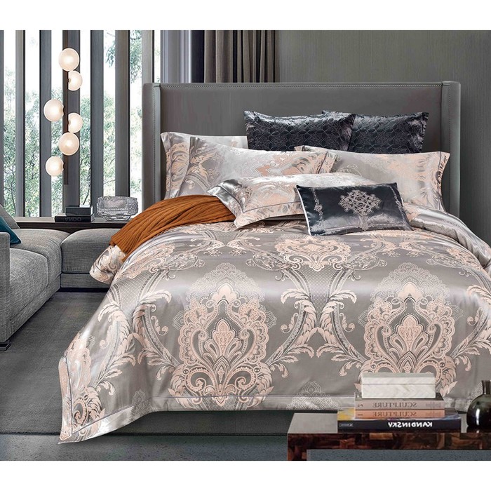 КПБ евро, 230х250 см, 200х220 см, 50х70 см-2 шт., жаккард TJ111-25