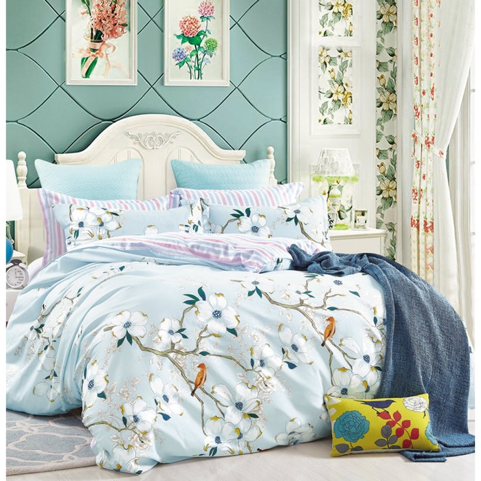 КПБ дуэт, 220х245 см, 160х210 см-2 шт., 50х70 см-2 шт., сатин TPIG5-606