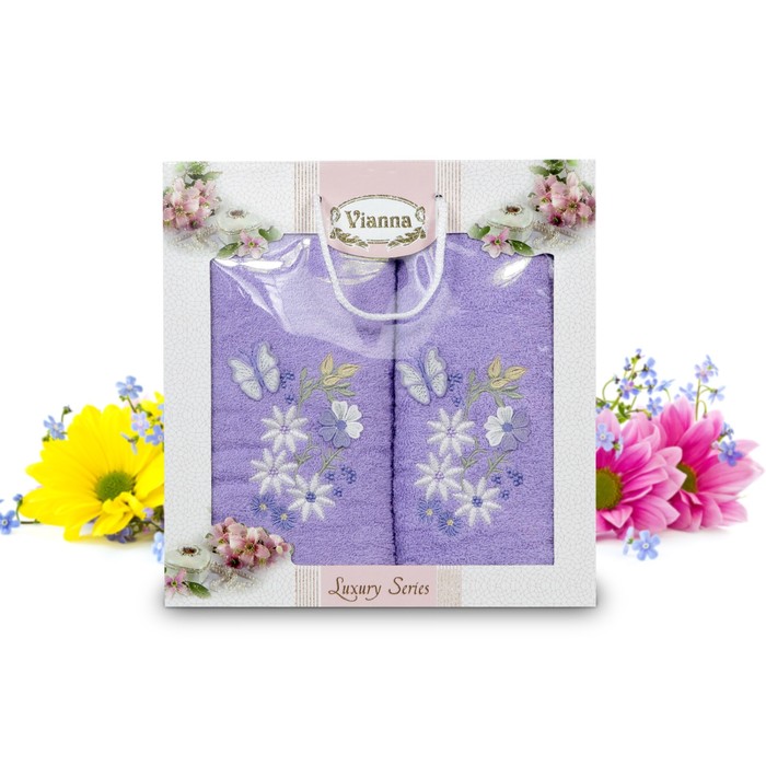 КМП Vianna, размер 50х90 см, 70х140 см, махра 8014-04