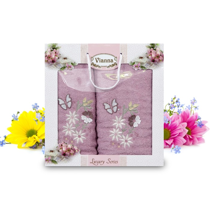 КМП Vianna, размер 50х90 см, 70х140 см, махра 8014-07