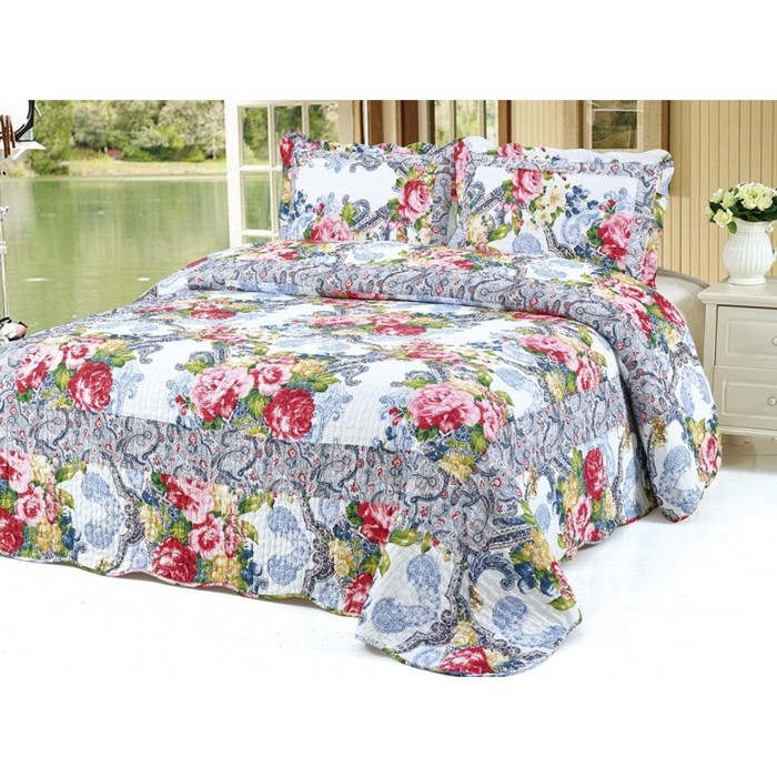 Комплект Pachwork: покрывало 230 × 250 см, наволочки 50 × 70 см - 2 шт