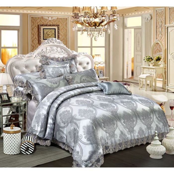 КПБ евро, 230х250 см, 200х220 см, 50х70 см-2 шт., жаккард TJ111-24