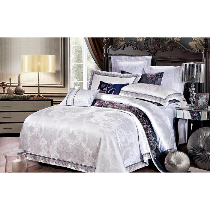 КПБ евро, 230х250 см, 200х220 см, 50х70 см-2 шт., жаккард TJ111-28