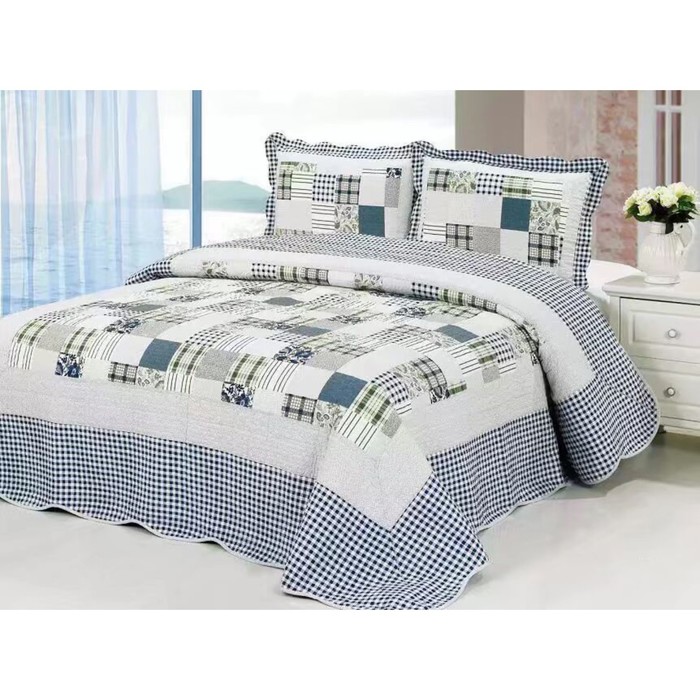 Комплект Pachwork: покрывало 230 × 250 см, наволочки 50 × 70 см - 2 шт