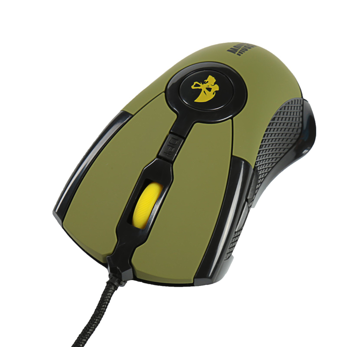 Мышь проводная игровая Jet.A ARROW JA-GH35 зелёная (800/1200/1600/2400 dpi, 6 кнопок, USB)