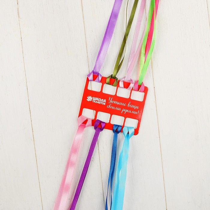 Вышивка лентами на мешочке "Лаванда", 35 х 25 см