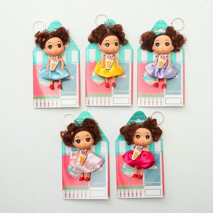 Кукла-подвеска "Настенька", 9 см, МИКС