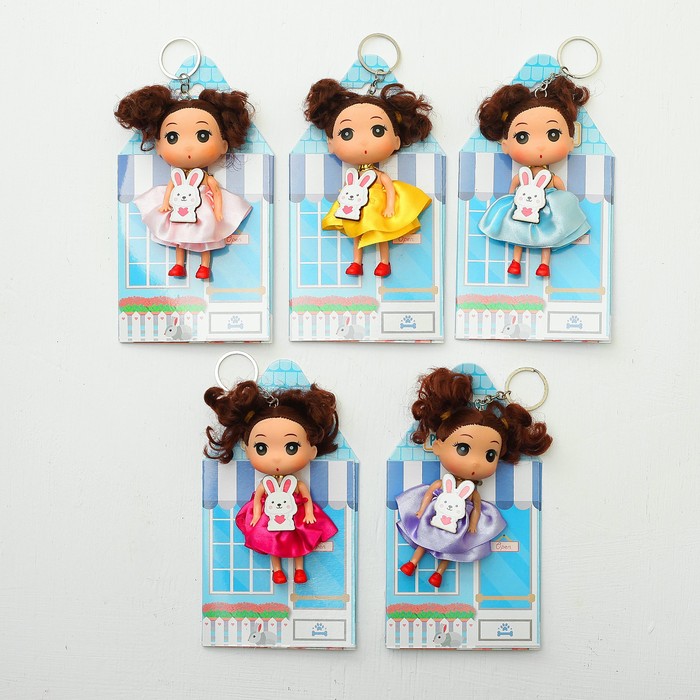 Кукла-подвеска "Мила", 9 см, МИКС