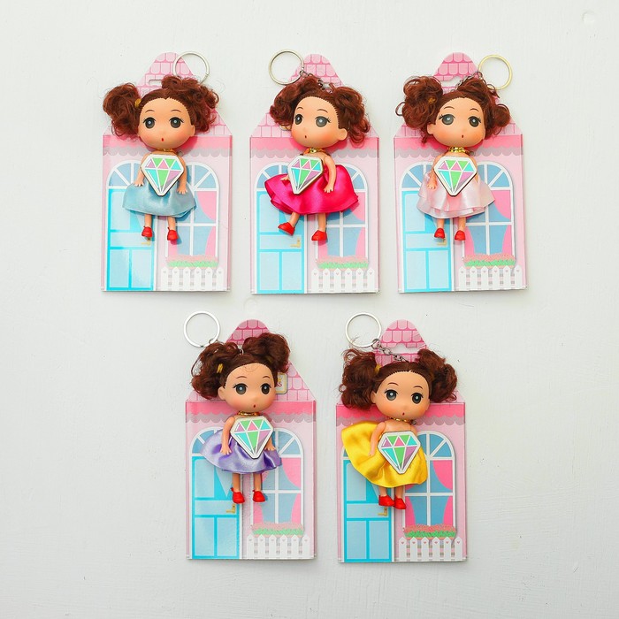 Кукла-подвеска "Анечка", 9 см, МИКС