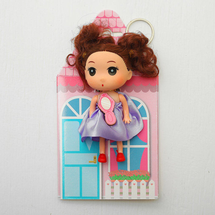 Кукла-подвеска "Ксюшенька", 9 см, МИКС