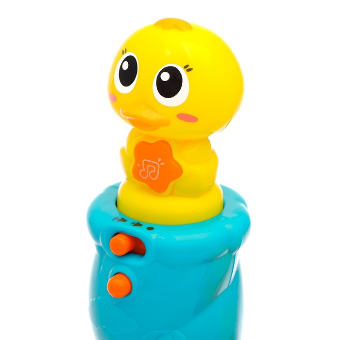 Пирамидка «Уточка» со звуковым эффектом, 5 колец